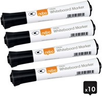 Marqueur tableau blanc Nobo Glide ogive 2mm noir-2