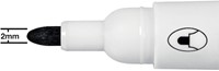 Marqueur tableau blanc Nobo Glide ogive 2mm noir-1
