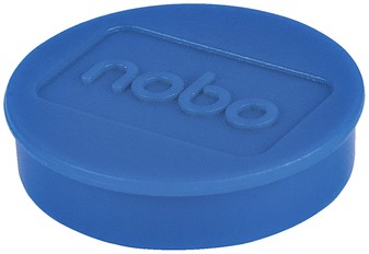 Aimant Nobo 32mm bleu 10 pièces