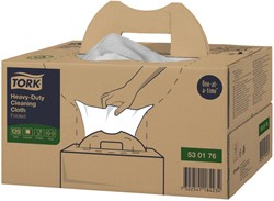 Chiffon de nettoyage Tork Premium Heavy-Duty W7 530176 Handy Box 1 ép 120fls blanc