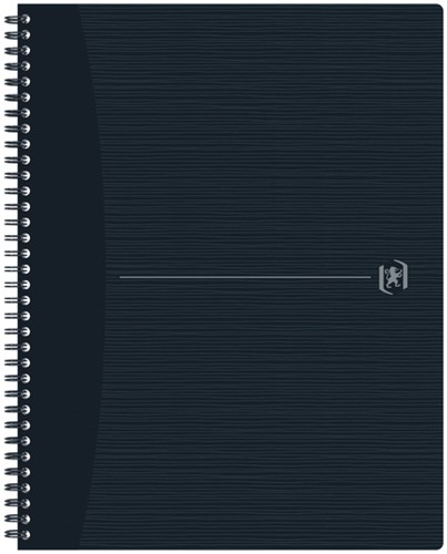 Cahier spirale Oxford Origin A4+ ligné 140 pages 90g noir