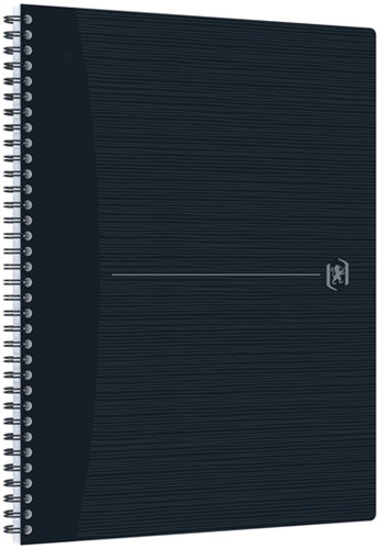 Cahier spirale Oxford Origin A4+ ligné 140 pages 90g noir-2