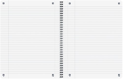 Cahier spirale Oxford Origin A4+ ligné 140 pages 90g noir-3