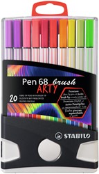 Feutre pinceau STABILO Pen 568/20 Arty assorti étui 20 pièces