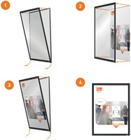 Porte-affiche clipsable Nobo Impression Pro A4 noir-6