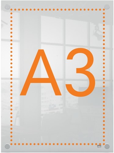 Porte-affiche Nobo Premium Plus A3 acryl mural-3