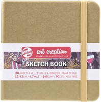 Carnet de croquis Talens Art Creation 120x120mm 140g 80 feuilles jaune d'or