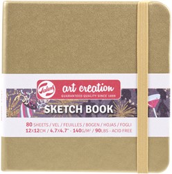 Carnet de croquis Talens Art Creation 120x120mm 140g 80 feuilles jaune d'or