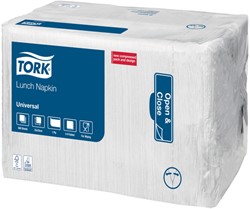 Serviettes Tork Universal 509300 1 épaisseur pli 1/4 325x325mm blanc 500 pièces