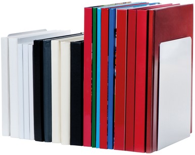 Serre-livres MAUL aluminium 16x15x21cm jeu 2 pièces argent-2