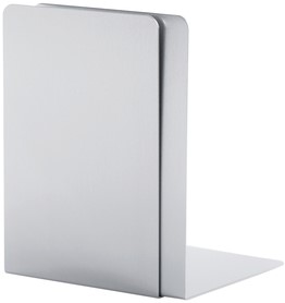 Serre-livres MAUL aluminium 12x12x17,5cm jeu 2 pièces argent-2