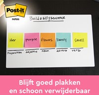 Bloc mémos Post-it 654 76x76mm rose 6 pièces-2