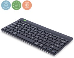 Clavier ergonomique compact R-Go Break sans fil QWERTY noir
