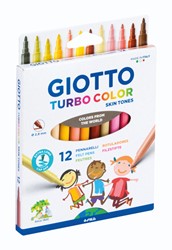 Feutre Giotto Turbo Color Skin Tones 12 pièces