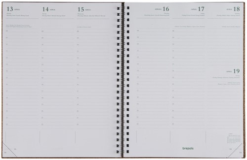 Agenda 2027 Brepols Ecotiming Kazar 7dagen/2pagina's spiraal assorti-2