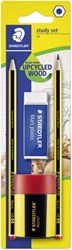 Crayon Staedtler Noris HB blister 2 pièces avec gomme et taille-crayon set 4 pièces