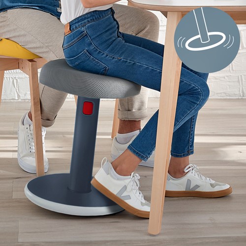 Tabouret ergonomique assis-debout Leitz Ergo Cosy gris-4