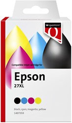 Cartouche d'encre Quantore alternative pour Epson 27XL noir+3 couleurs
