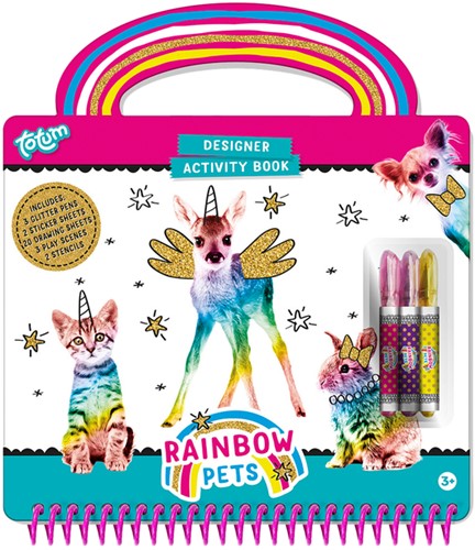 Livre d'activités Totum Rainbow Pets Designer