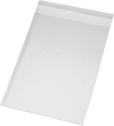 Cellofaanzak Creativ Company 17.3x12.3cm 25 micron met plakstrip 200st