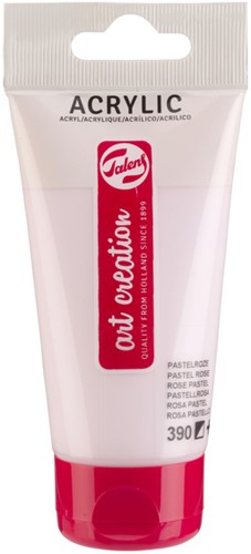 Peinture acrylique Talens Art Creation 390 rose pastel tube 75ml