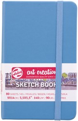 Schetsboek Talens Art Creation 80  vel 140gr 90x140mm lichtblauw