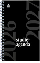 Agenda scolaire 2026-2027 Ryam Studie 7 jours/2 pages spirale noir (NL)