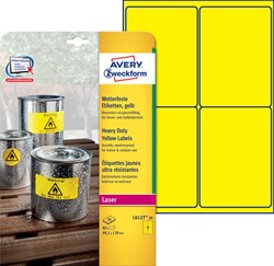 Etiquette Avery L6137-20 99,1x139mm jaune 80 pièces