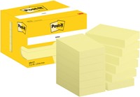 Bloc-mémos Post-it 656 51x76mm jaune canari 12 pièces