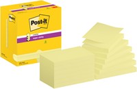 Bloc-mémos Post-it Z-Note S350 Super Sticky 76x127mm jaune 12 pièces