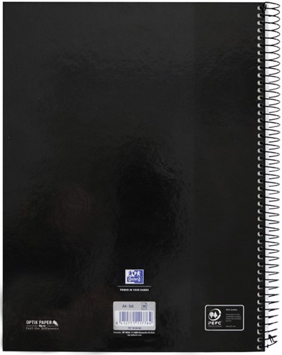 Notitieboek Oxford Classic Europeanbook A4+ 4-gaats lijn 160 pagina's zwart-2