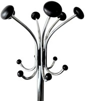 Portemanteau BRASQ Brussel sur pied noir/argenté-2