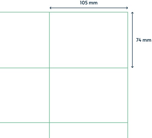 Etiquette Qbasic A4 1000 feuilles 105x74mm 8000 étiquettes