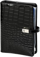 Organiseur Kalpa Personal Agenda 2026-2027 7j/2p Croco noir