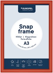 Cadre clipsable Europel A3 25mm rouge