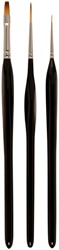 Pinceau Zahn modèlisme set 3 pièces