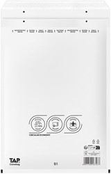Enveloppe à bulles TAP Combag n°19 320x455mm blanc 100 pièces