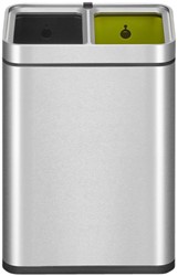 Poubelle EKO Laguna Slim Open top 2x 10L inox