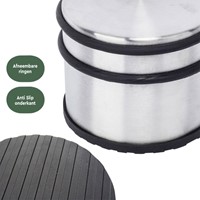 Butoir de porte BRASQ inox avec anneau en caoutchouc-1