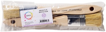 Brosse plate Qrea soie de porc n° 3/4 largeur 20mm-2