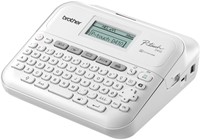 Imprimante d'étiquettes Brother P-touch TZ-e PT-D410 desktop qwerty 18mm blanc coffret