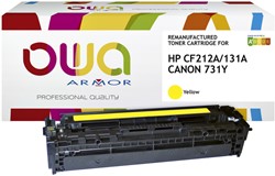 Cartouche toner OWA alternative pour HP CF212A jaune