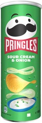 Chips tuiles Pringles Saveur crème oignon 165g