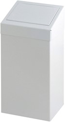 Poubelle à clapet Vepa bins 50L métal blanc