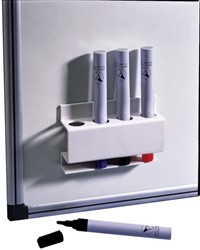 Porte-marqueurs tableau blanc Nobo magnétique