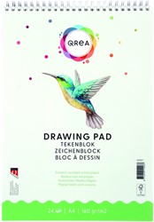Bloc à dessin Qrea A4 24 feuilles 160g spirale