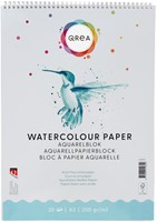 Bloc aquarelle Qrea A3 20 feuilles 200g spirale