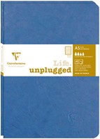 Cahier Clairefontaine A5 ligné 96 pages 90g bleu 2 pièces