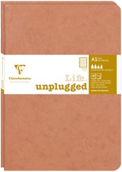 Cahier Clairefontaine A5 ligné 96 pages 90g tabac 2 pièces