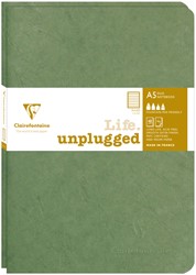 Cahier Clairefontaine A5 ligné 96 pages 90g vert 2 pièces